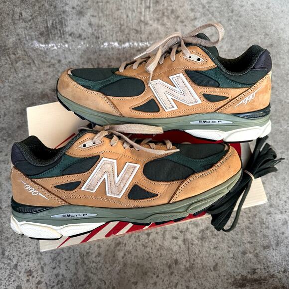 Teddy Santis New Balance 990v3 Tan/Green